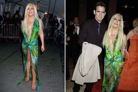 donatella versace vestito verde|green jungle versace dress.